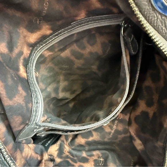 B. Makowsky Tri Color Stylish Genuine Leather Large Bag - Picture 7 of 11